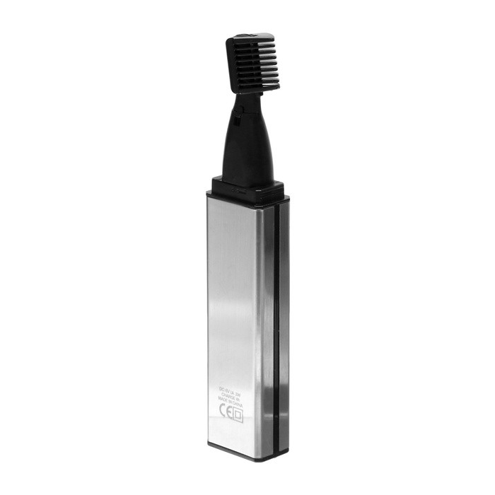 Триммер для волос LuazON LTRI-17, для усов/носа/бороды, 4 насадки, АКБ, серебристый - фото 10 - id-p223793234