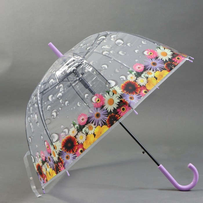 Зонт - трость полуавтоматический «Времена года», 8 спиц, R = 40 см, цвет МИКС - фото 10 - id-p223793168