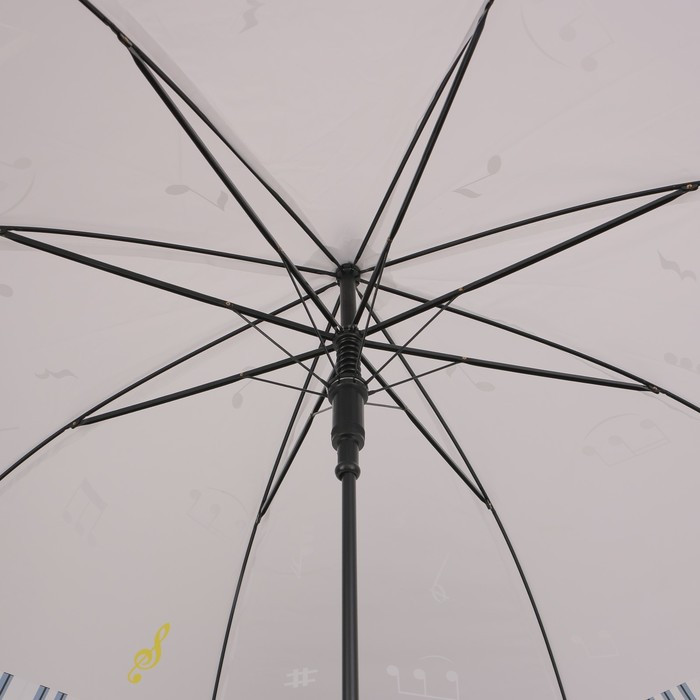 Зонт - трость полуавтоматический «Ноты», 8 спиц, R = 46 см, рисунок МИКС - фото 8 - id-p223793170