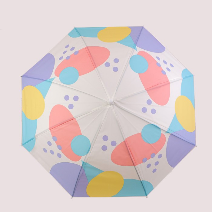 Зонт - трость полуавтоматический «Радужный круг», 8 спиц, R = 46 см, рисунок МИКС - фото 6 - id-p223793172