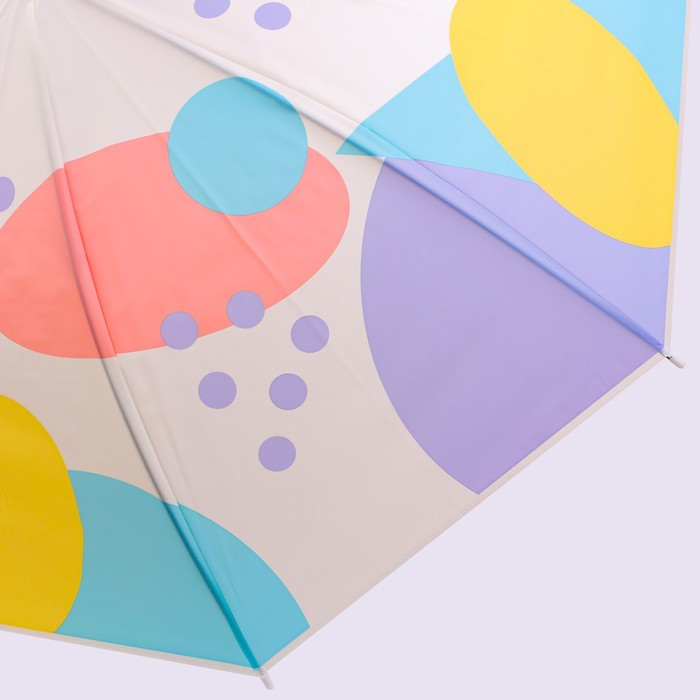 Зонт - трость полуавтоматический «Радужный круг», 8 спиц, R = 46 см, рисунок МИКС - фото 7 - id-p223793172