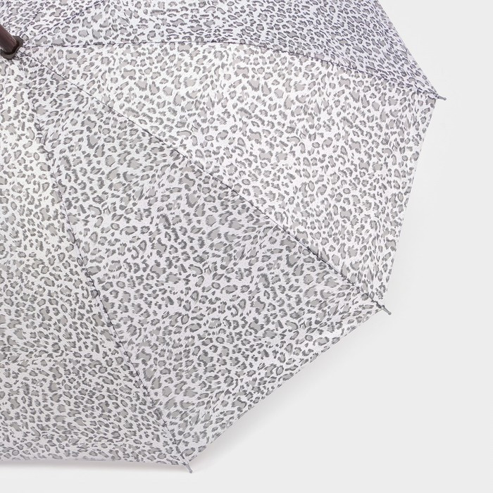 Зонт - трость полуавтоматический «Леопард», эпонж, 10 спиц, R = 50 см, цвет МИКС - фото 4 - id-p223793178