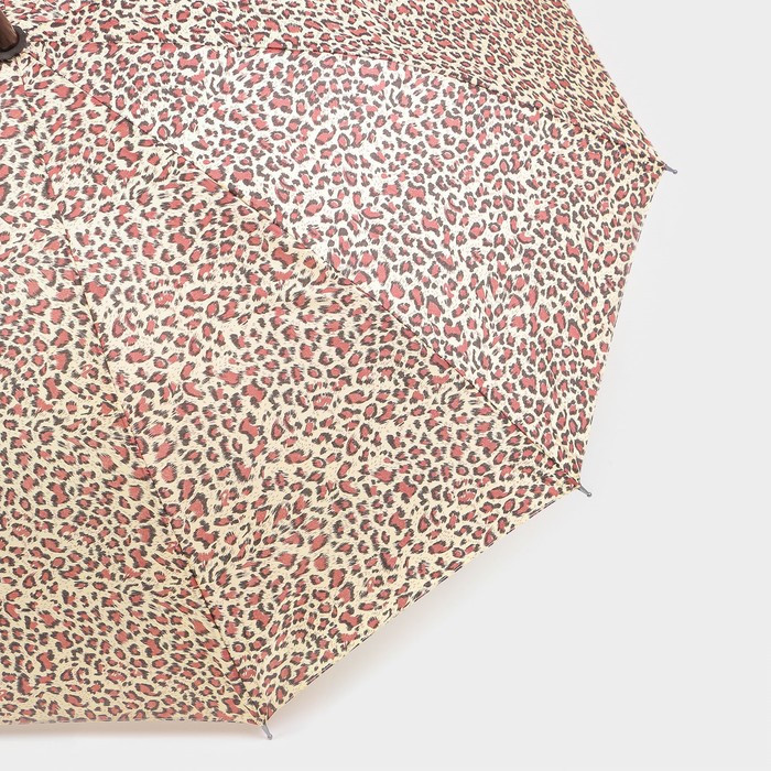 Зонт - трость полуавтоматический «Леопард», эпонж, 10 спиц, R = 50 см, цвет МИКС - фото 10 - id-p223793178