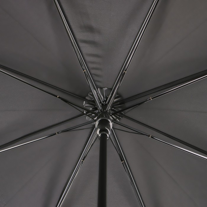 Зонт - трость полуавтоматический «Кант», 8 спиц, R = 51 см, цвет чёрный/жёлтый - фото 5 - id-p223793179