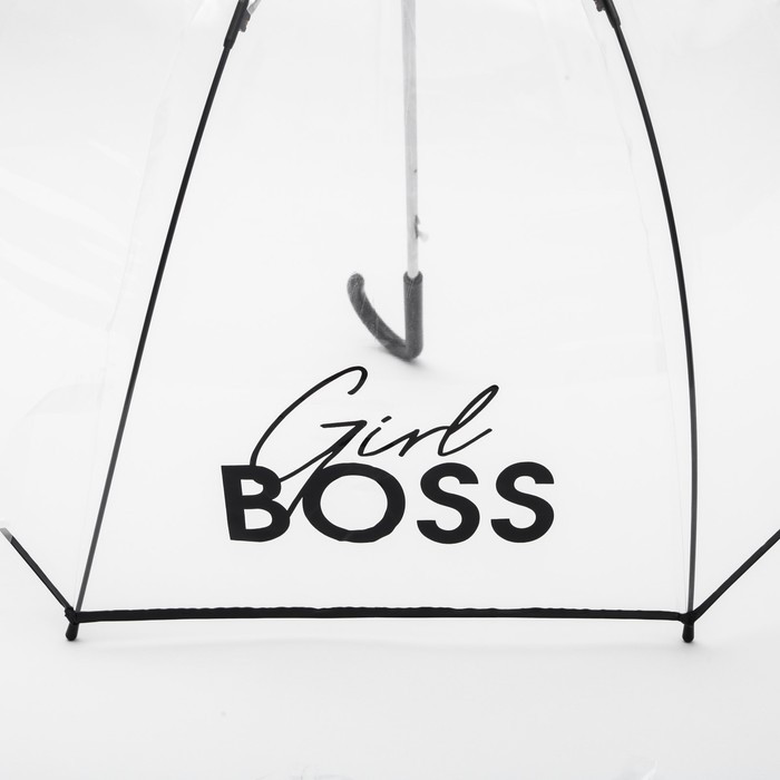 Зонт-купол Girl boss, 8 спиц, d = 88 см, прозрачный - фото 5 - id-p223793182