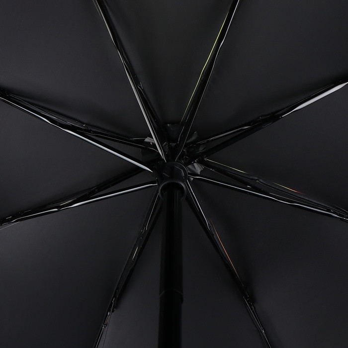 Зонт механический «Природа», эпонж, 4 сложения, 8 спиц, R = 47 см, прорезиненная ручка, цвет МИКС - фото 3 - id-p223793189