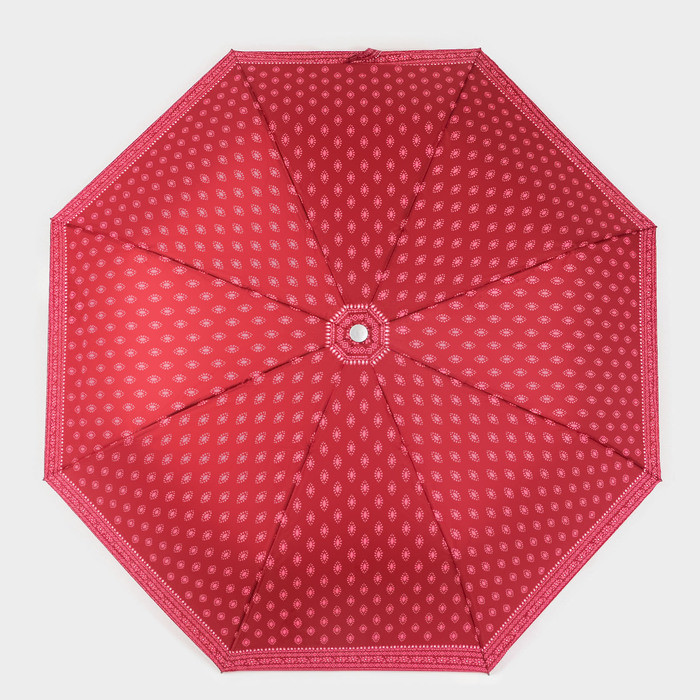 Зонт полуавтоматический «Узор», эпонж, 3 сложения, 8 спиц, R = 48 см, цвет МИКС - фото 4 - id-p223793190