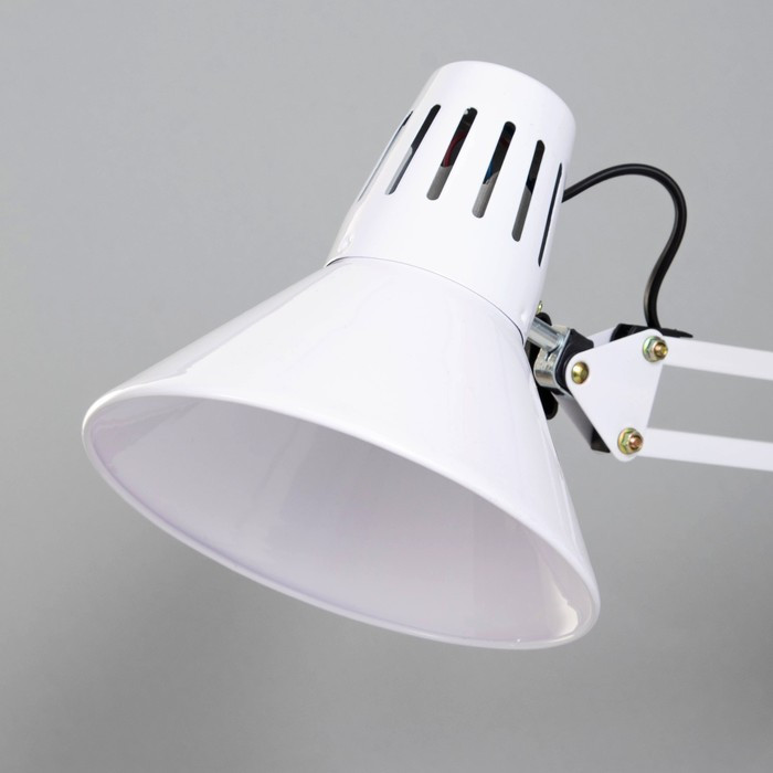Лампа на зажиме 101 "Сорес, белая" E27 40W RISALUX - фото 5 - id-p223793268