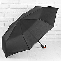 Зонт автоматический «Элеганс», 3 сложения, 8 спиц, R = 47 см, цвет чёрный
