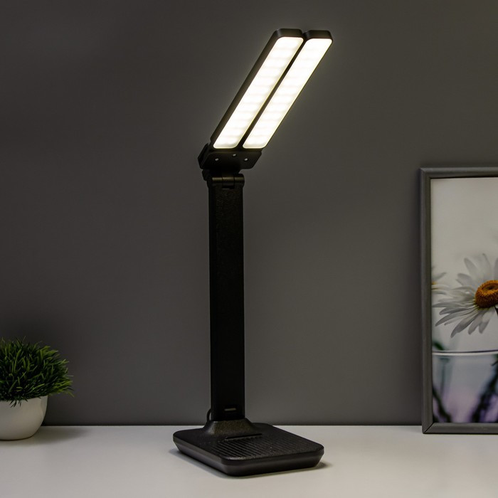 Настольная лампа LED 10Вт 650Лм 4100К черный 30х15х37см - фото 3 - id-p223793275