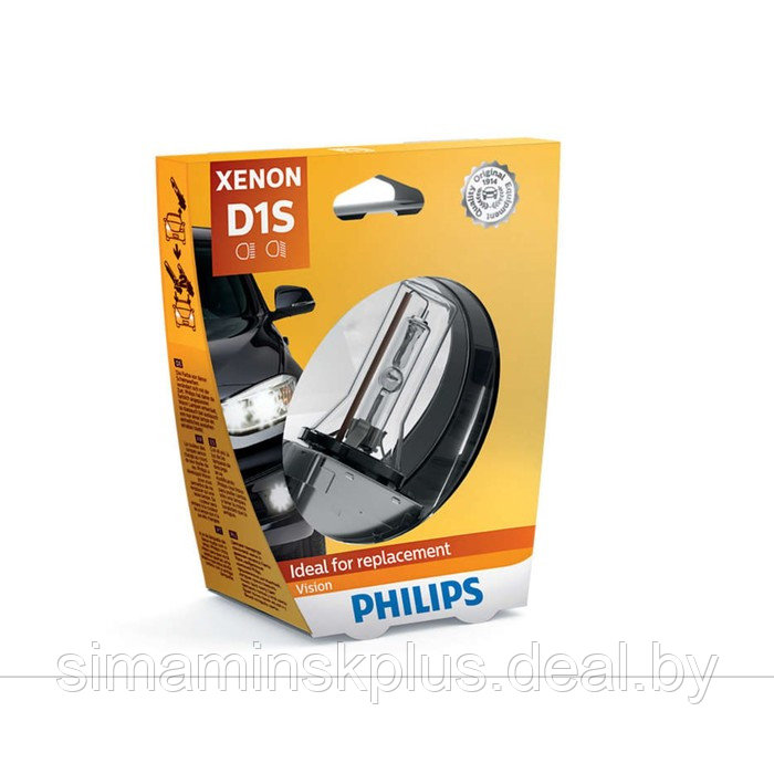 Лампа ксеноновая Philips Vision, D1S, 85 В, 35 Вт, PK32d-2 - фото 2 - id-p223793540