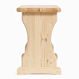 Лавка деревянная ХВОЯ 130х30х45 см, фото 4