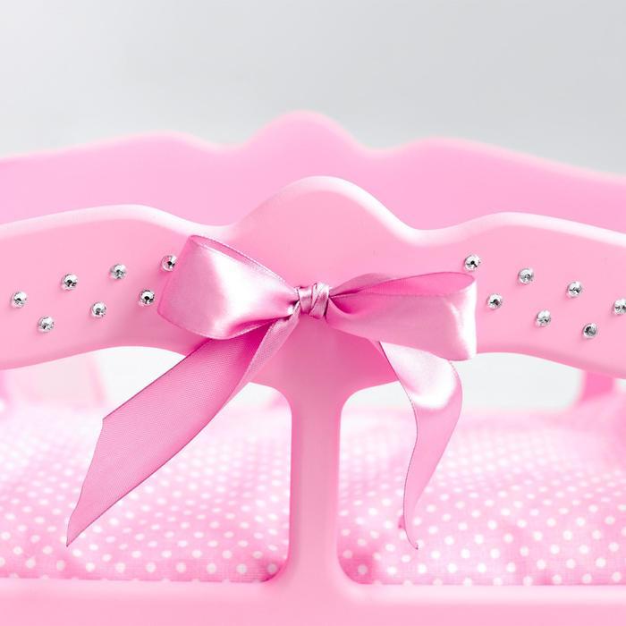 Кроватка для кукол с постельным бельем и балдахином, коллекция «Diamond princess» розовый - фото 3 - id-p223794814