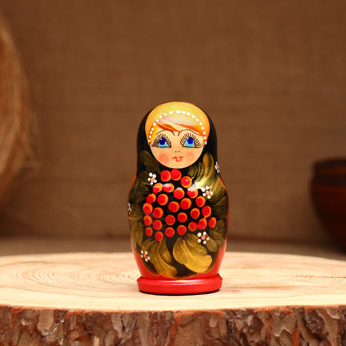 Матрёшка 3х-кукольная, "Людмила краса", 10-11 см - фото 3 - id-p223794822