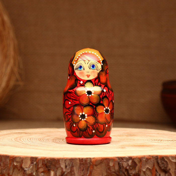 Матрёшка 3х-кукольная, "Глафира краса", 10-11 см - фото 3 - id-p223794823