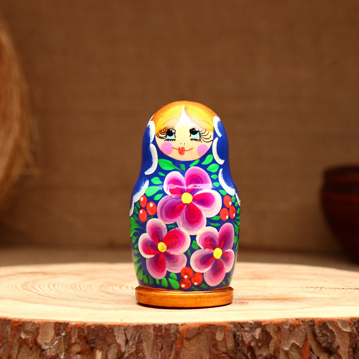 Матрёшка 3х-кукольная, "Инесса краса", 10-11 см - фото 3 - id-p223794824