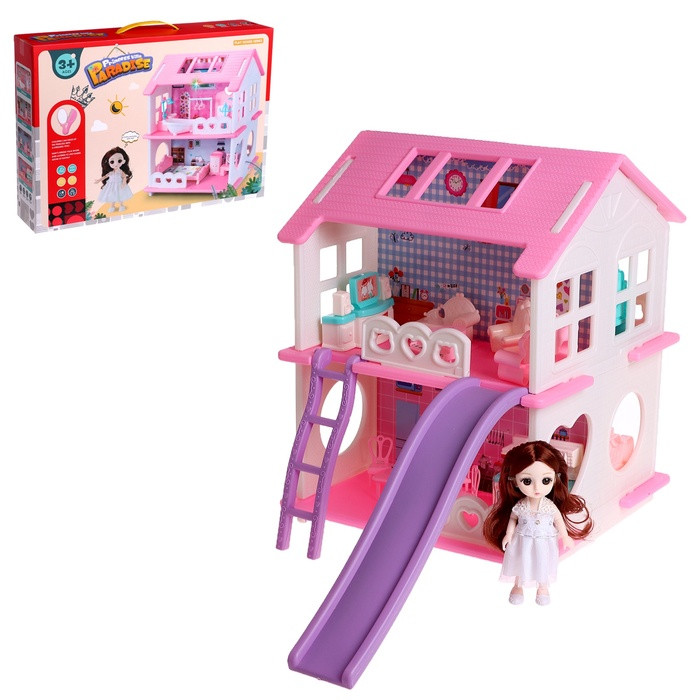 Дом для кукол «Мой милый дом» с куклой, мебелью и аксессуарами - фото 1 - id-p223795240