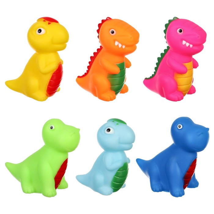 Набор игрушек для ванны «Динозавры», 6 шт, Крошка Я - фото 1 - id-p223795433