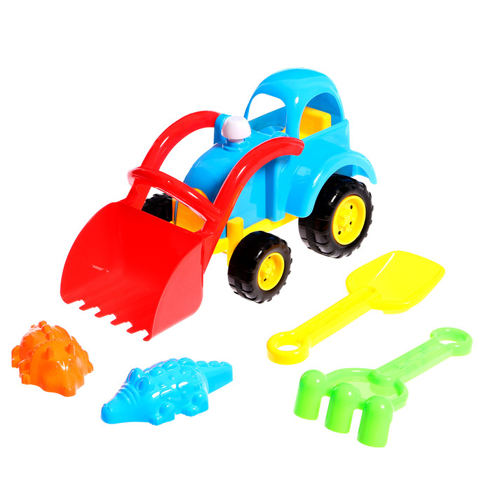 Песочный набор "Трактор", 5 предметов, цвет МИКС - фото 1 - id-p223795453