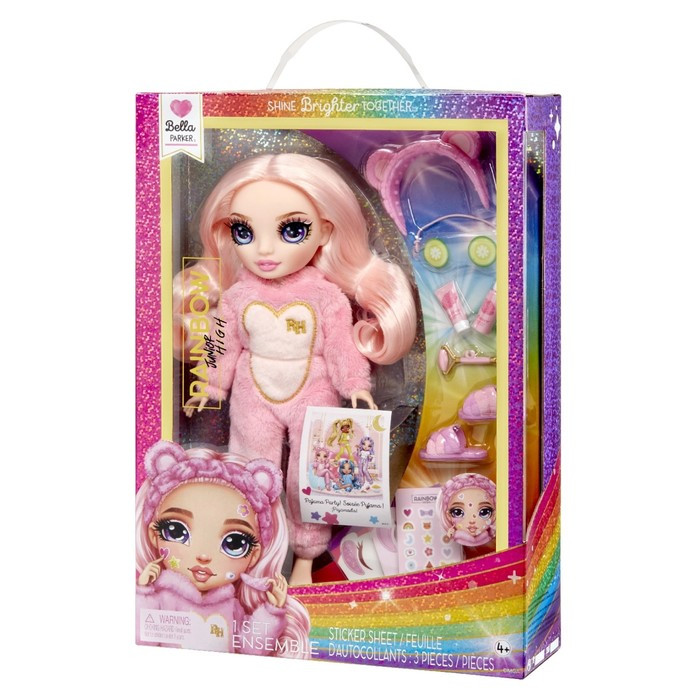 Кукла «Белла Паркер», Junior PJ Party, с аксессуарами, розовая - фото 5 - id-p223795399