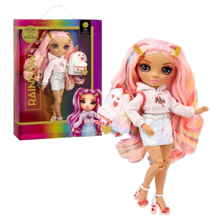Кукла «Киа Харт», с аксессуарами, 24 см, rainbow junior high, розовая - фото 1 - id-p223795401