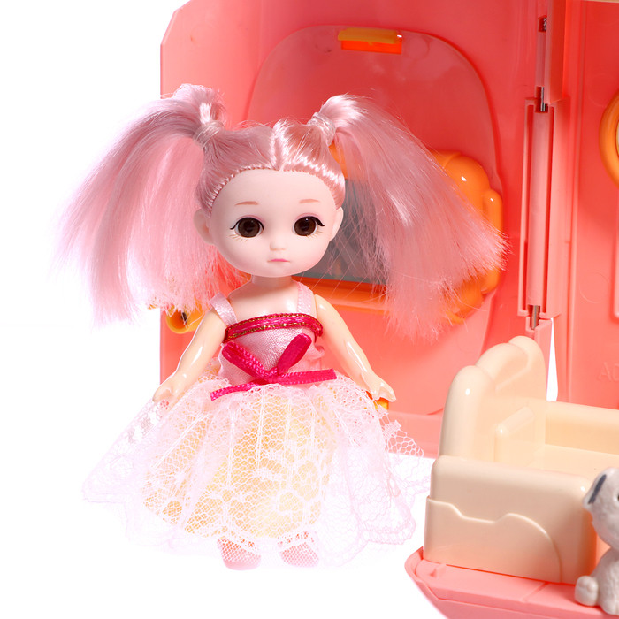 Дом для кукол «Рюкзачок» с куклами, мебелью и аксессуарами - фото 5 - id-p223795139