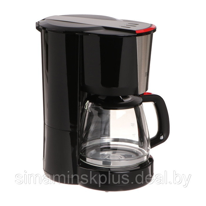 Кофеварка BQ CM1008, капельная, 1000 Вт, 1.25 л, чёрная - фото 1 - id-p223795906