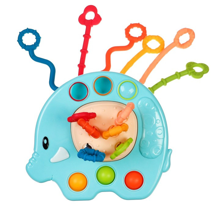 Сенсорная игрушка-тянучка для малышей «Слоник», грызунок, Монтессори - фото 8 - id-p223795955