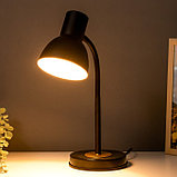 Настольная лампа "Чарли" 1х40Вт Е27 черный 18х15,5х45,5см RISALUX, фото 3