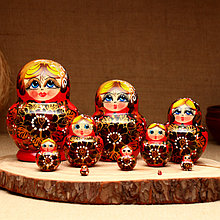 Матрёшка 10-кукольная "Милена",  12-13 см