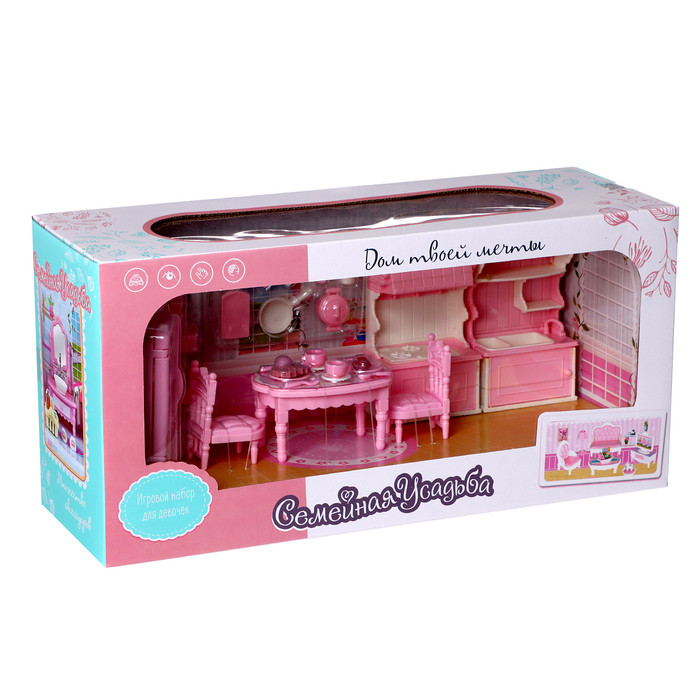 Игровой набор мебели для кукол «Семейная усадьба: столовая» - фото 8 - id-p223795156