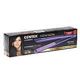 Выпрямитель Centek CT-2020, 60 Вт, керамическое покрытие, 125х25 мм, до 230°С, фиолетовый, фото 3