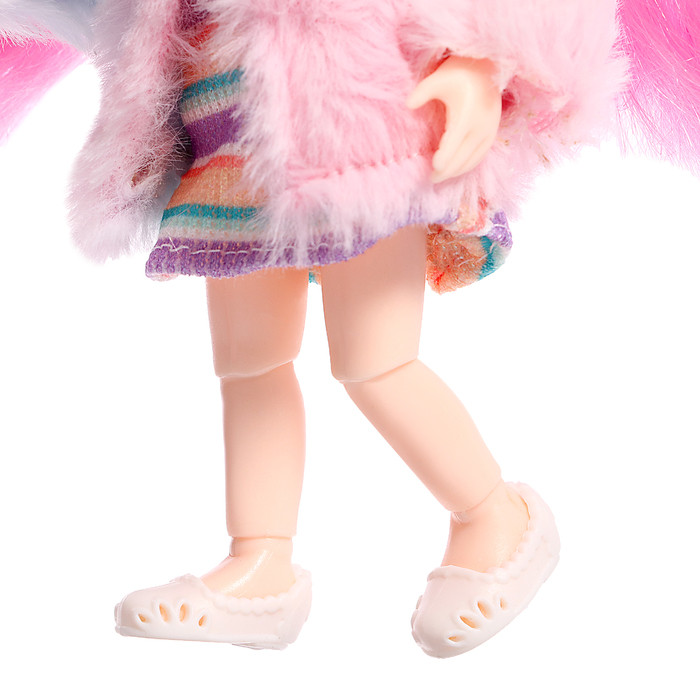 Кукла "Крутая малышка" с аксессуарами в джинсовом комбинезоне . в ПАКЕТЕ - фото 4 - id-p223795185