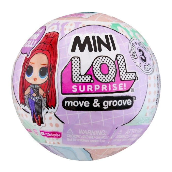 Кукла в шаре Mini L.O.L. SURPRISE! Move-and-Groove, с аксессуарами - фото 1 - id-p223795188