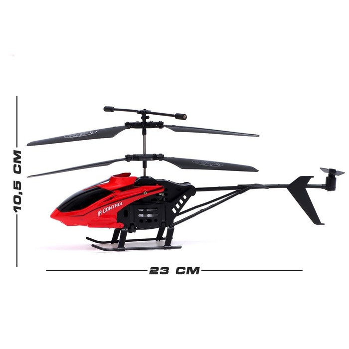 Вертолёт радиоуправляемый «Воздушный король», работает от аккумулятора, цвет красный - фото 2 - id-p223795739