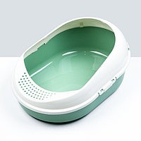 Лоток для кошачьего туалета "Космо" 51,9 x37,8 x 21,3 см, зеленый
