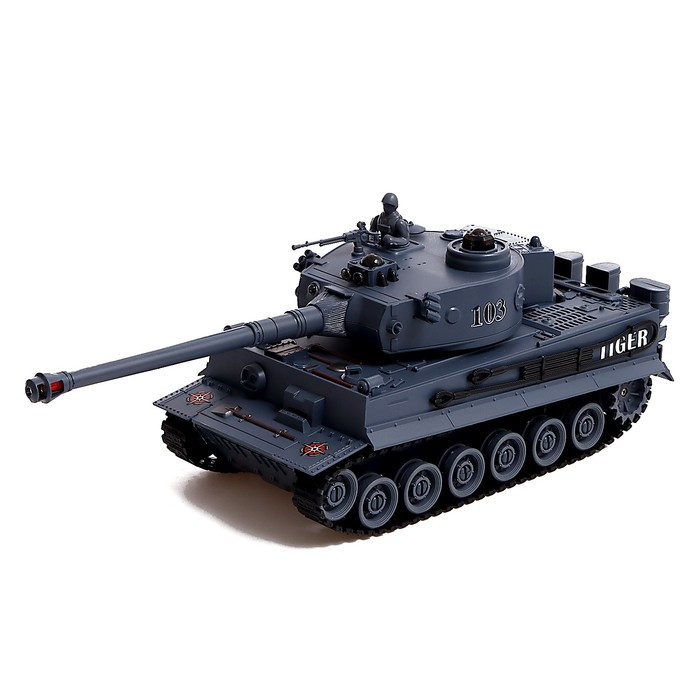 Танковый бой Т34 vs Tiger, на радиоуправлении, 2 танка, свет и звук - фото 2 - id-p223795824