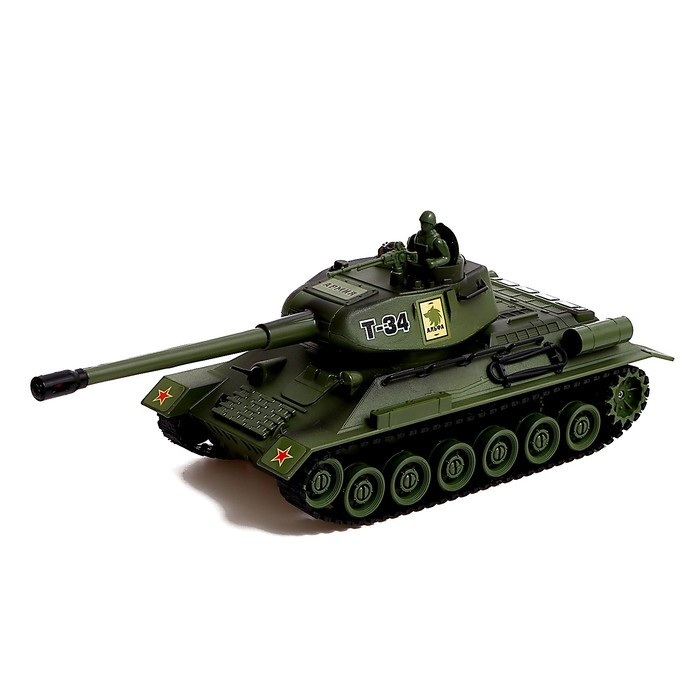 Танковый бой Т34 vs Tiger, на радиоуправлении, 2 танка, свет и звук - фото 7 - id-p223795824