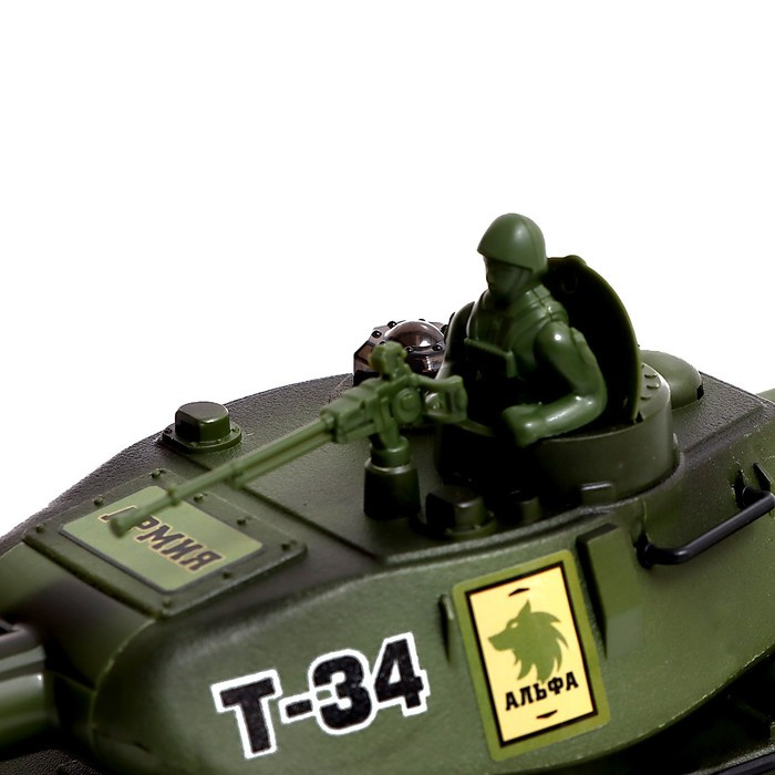 Танковый бой Т34 vs Tiger, на радиоуправлении, 2 танка, свет и звук - фото 8 - id-p223795824