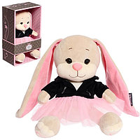 Мягкая игрушка "Зайка Лин в черной куртке и розовой юбке", 20 см JL-02202302-20