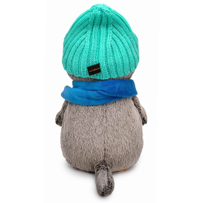 Мягкая игрушка «Басик», в шапке и шарфе с сердечком», 19 см - фото 3 - id-p223797040