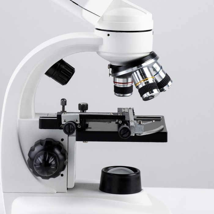 Микроскоп лабораторный кратность 40,100,400, подсветка - фото 6 - id-p223796461