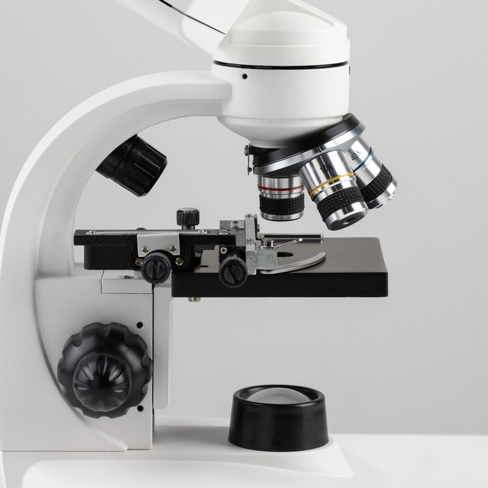 Микроскоп лабораторный кратность 40,100,400, подсветка - фото 7 - id-p223796461