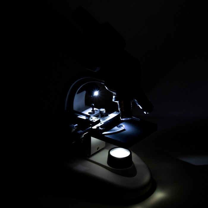 Микроскоп лабораторный кратность 40,100,400, подсветка - фото 9 - id-p223796461
