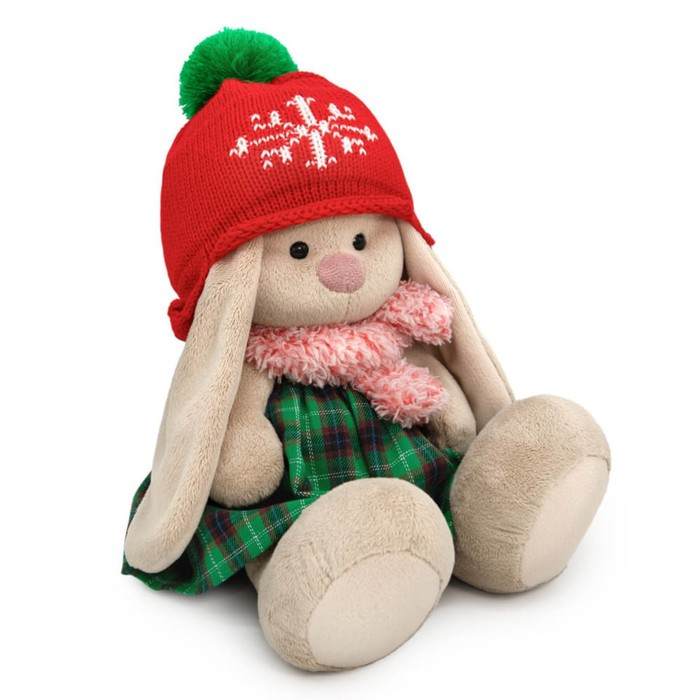 Мягкая игрушка «Зайка Ми в шапке со снежинкой», 18 см - фото 2 - id-p223796956