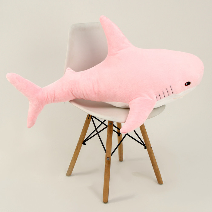 Мягкая игрушка «Акула», 100 см, цвет розовый - фото 5 - id-p223796964