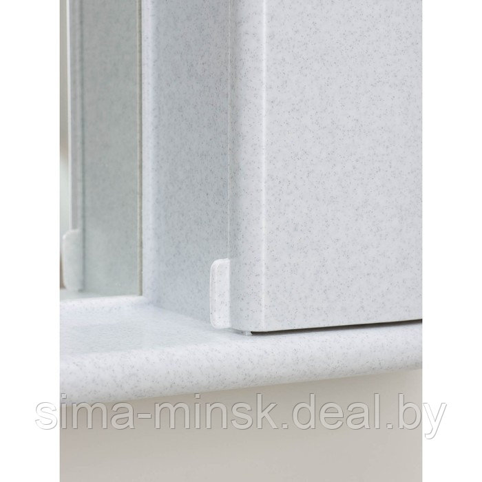 Шкафчик зеркальный для ванной комнаты «Арго», цвет белый мрамор - фото 4 - id-p223797339