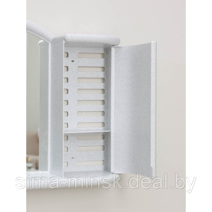 Шкафчик зеркальный для ванной комнаты «Арго», цвет белый мрамор - фото 5 - id-p223797339