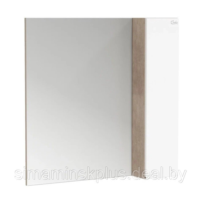 Шкаф-зеркало для ванной комнаты Onika "Алеста 80", правый 80х15,4х81,6 см - фото 1 - id-p223798479
