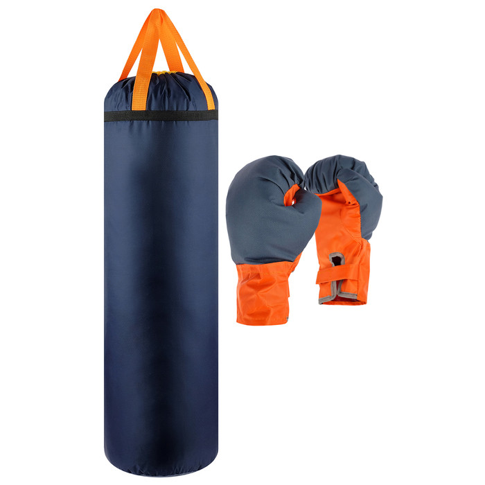 Набор боксёрский детский «Гигант»: перчатки, груша, d=25 см, h=80 см, цвета МИКС - фото 1 - id-p223796499